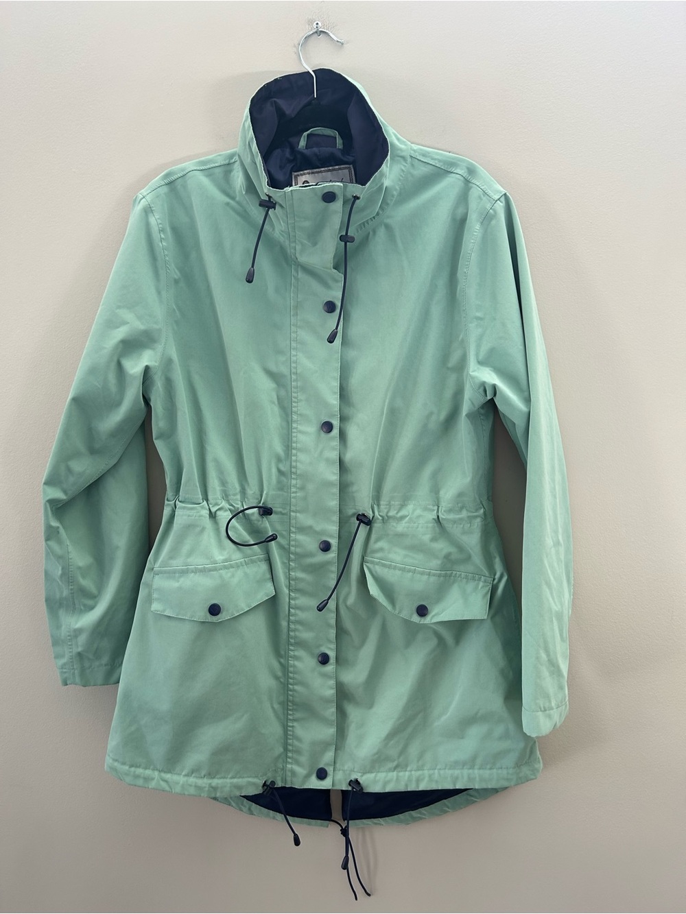 Outback Trading Co Mint Green Waterproof Rain Mint Teal Anorak Hooded Jacket - Picture 9 of 13